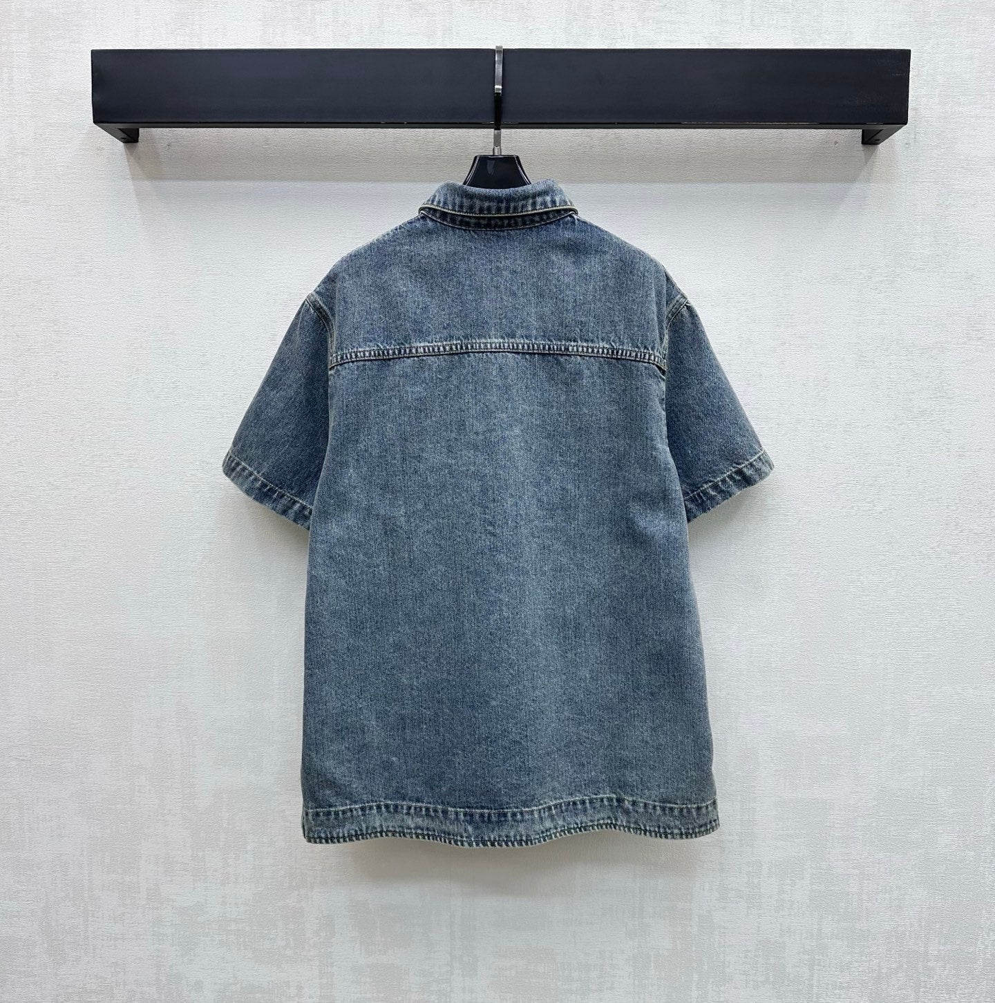 Chanel 2026 Short-Sleeve Shirt Blue Cotton 239200