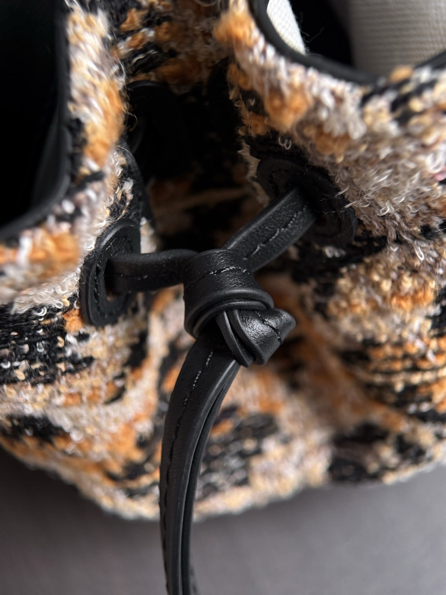 Chanel 2026 Leopard Print Baguette Bag Tweed Leather
