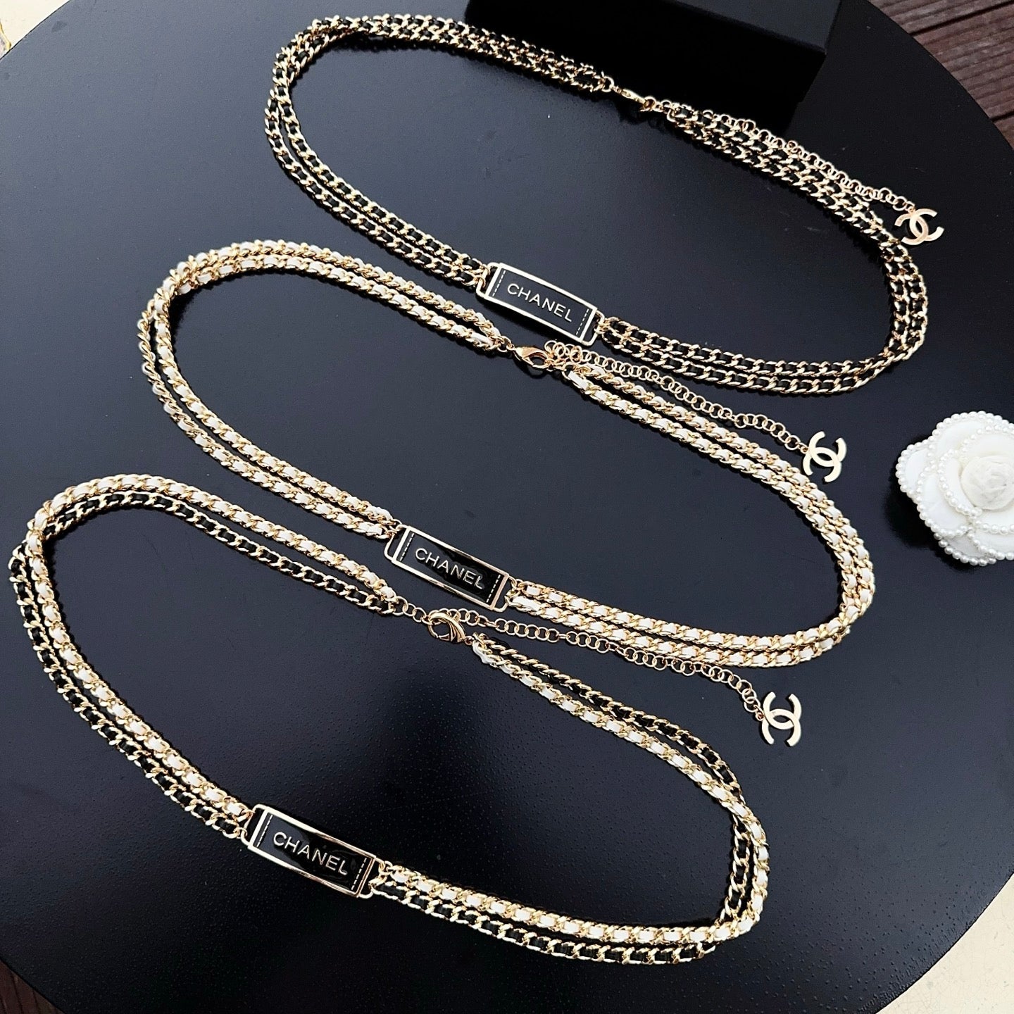 Chanel 2026 CC Logo Plaque Waist Belt 213244