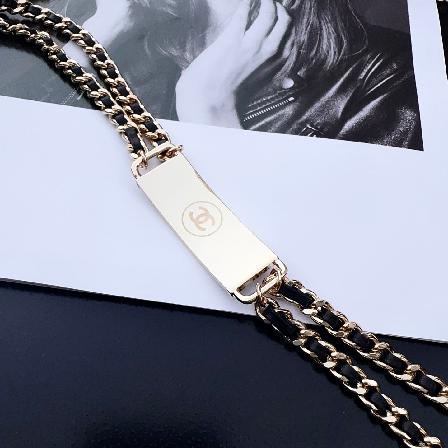 Chanel 2026 CC Logo Plaque Waist Belt 213244