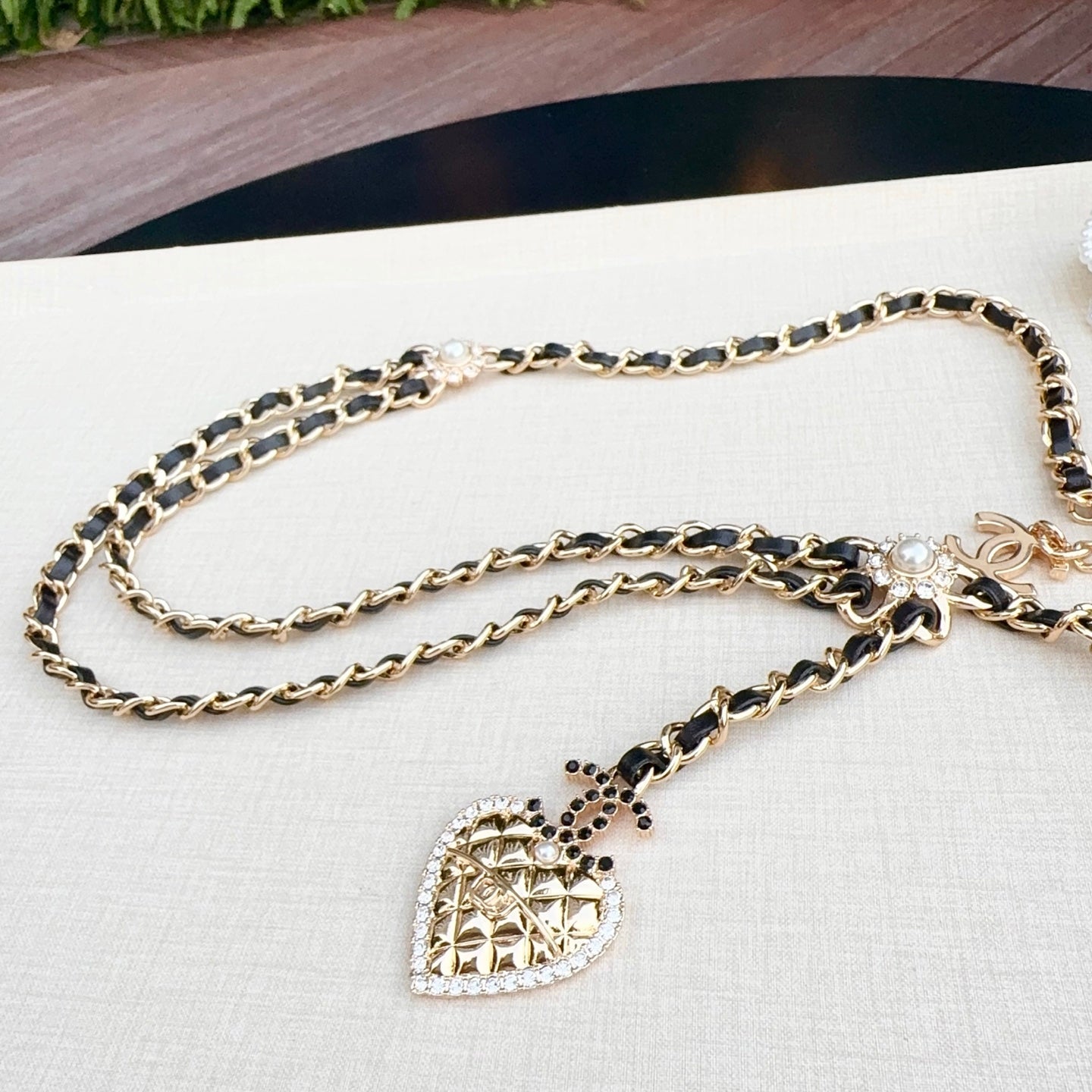 Chanel 2026 Crystal Charm Chain Belt 215186