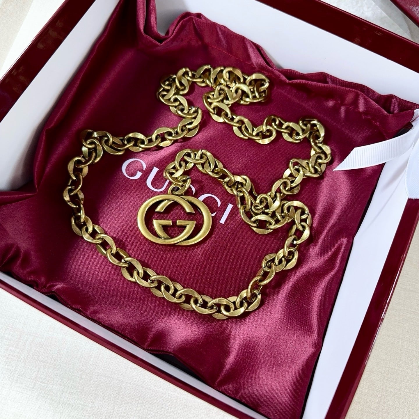 Gucci 2026 Waist Chain Belt Gold 215204
