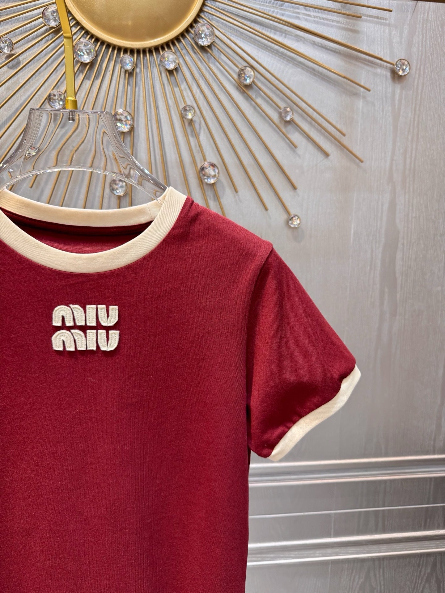 Miumiu 2026 T-shirt Red Cotton