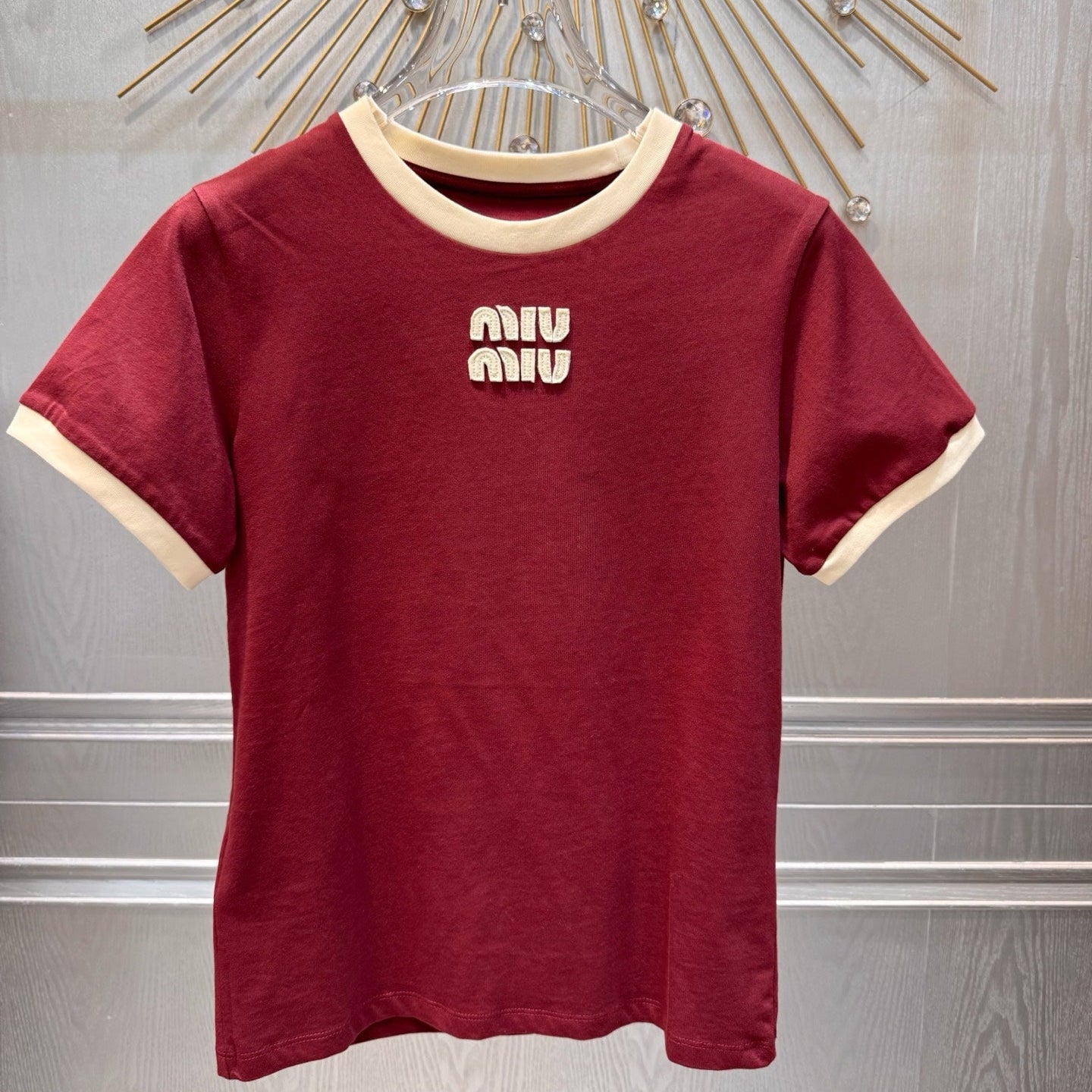 Miumiu 2026 T-shirt Red Cotton