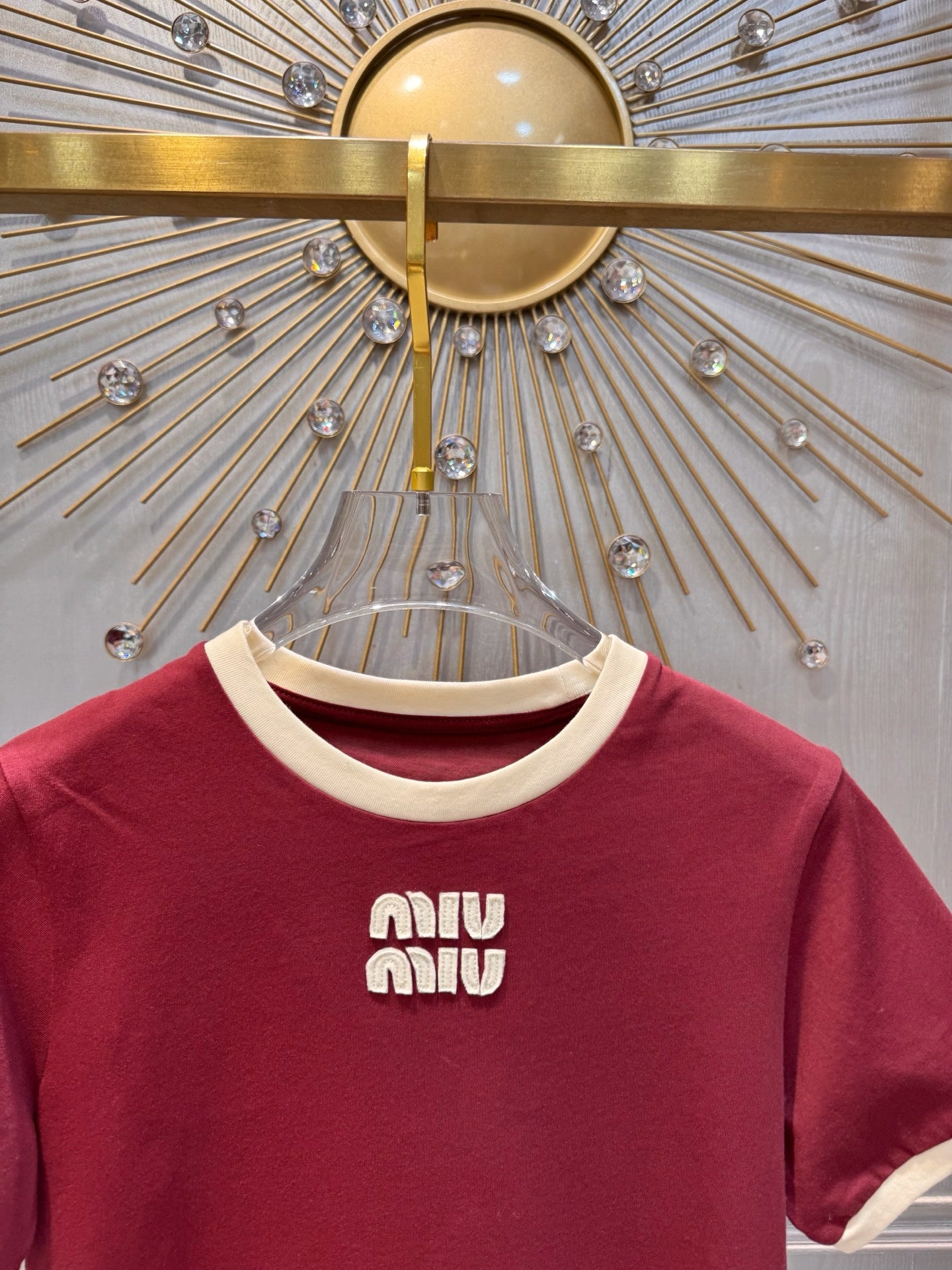 Miumiu 2026 T-shirt Red Cotton