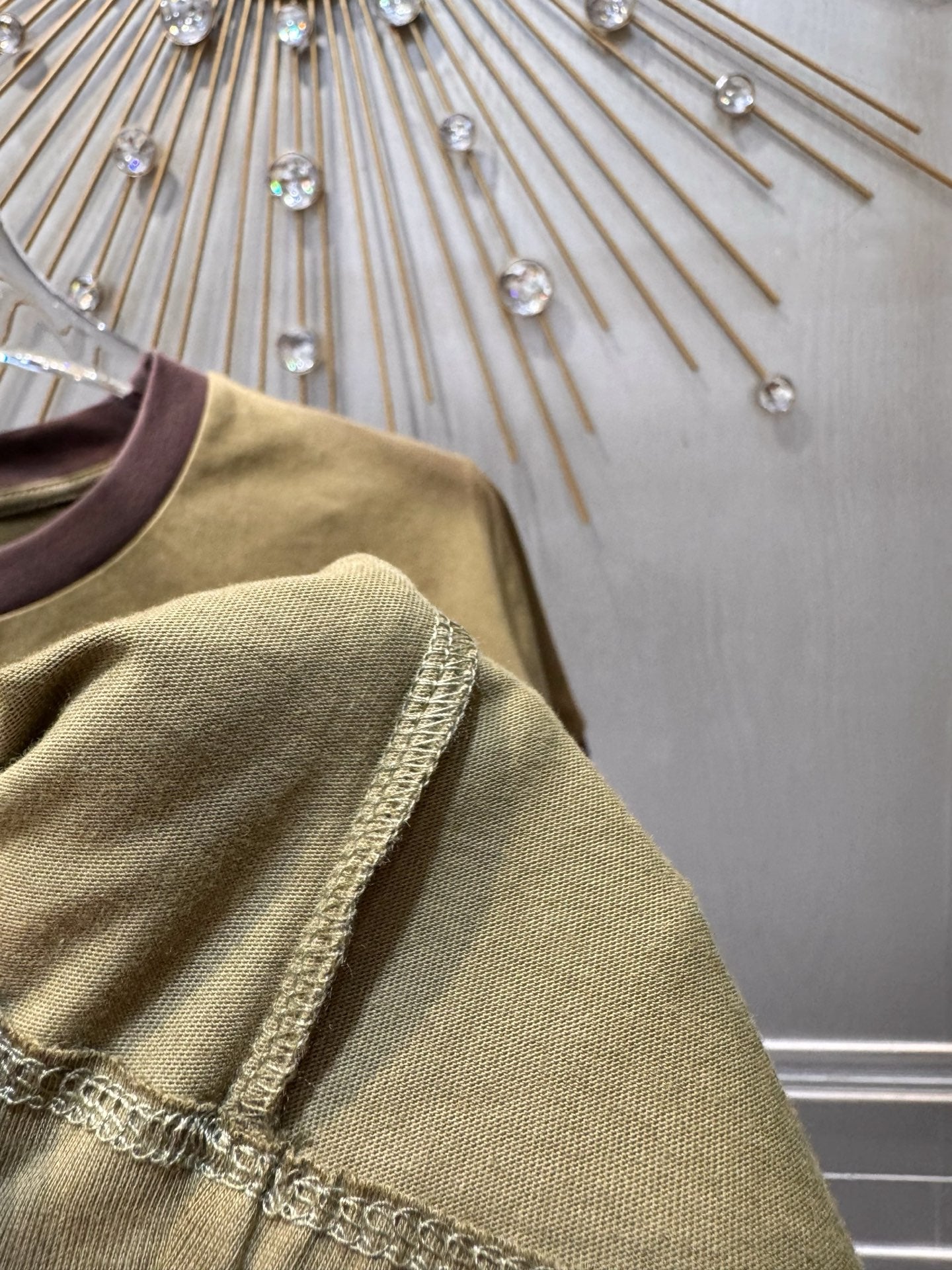 Miumiu 2026 T-shirt Olive Green Cotton