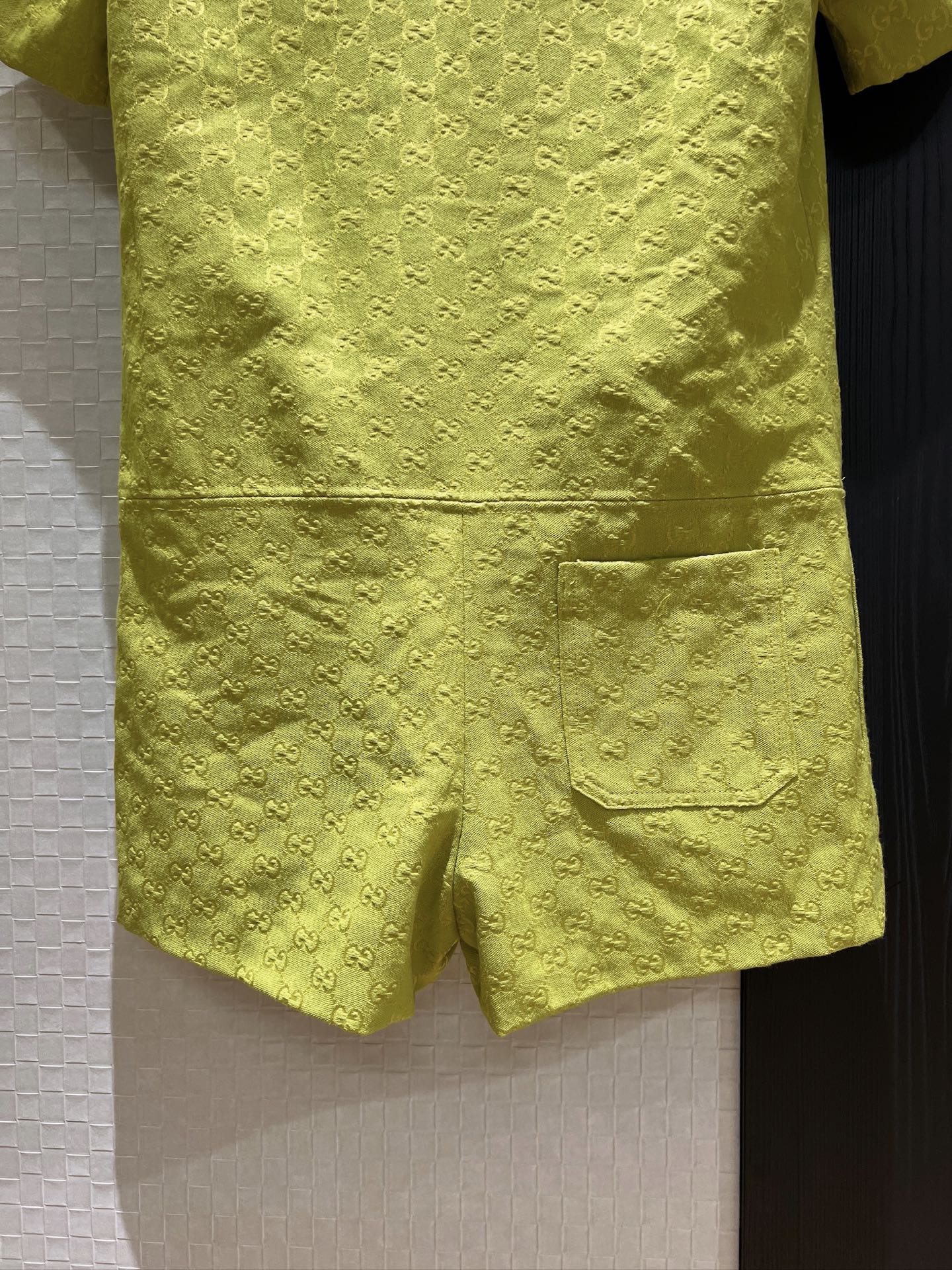 Gucci Jumpsuit Short Avocado Green Polyester Fiber