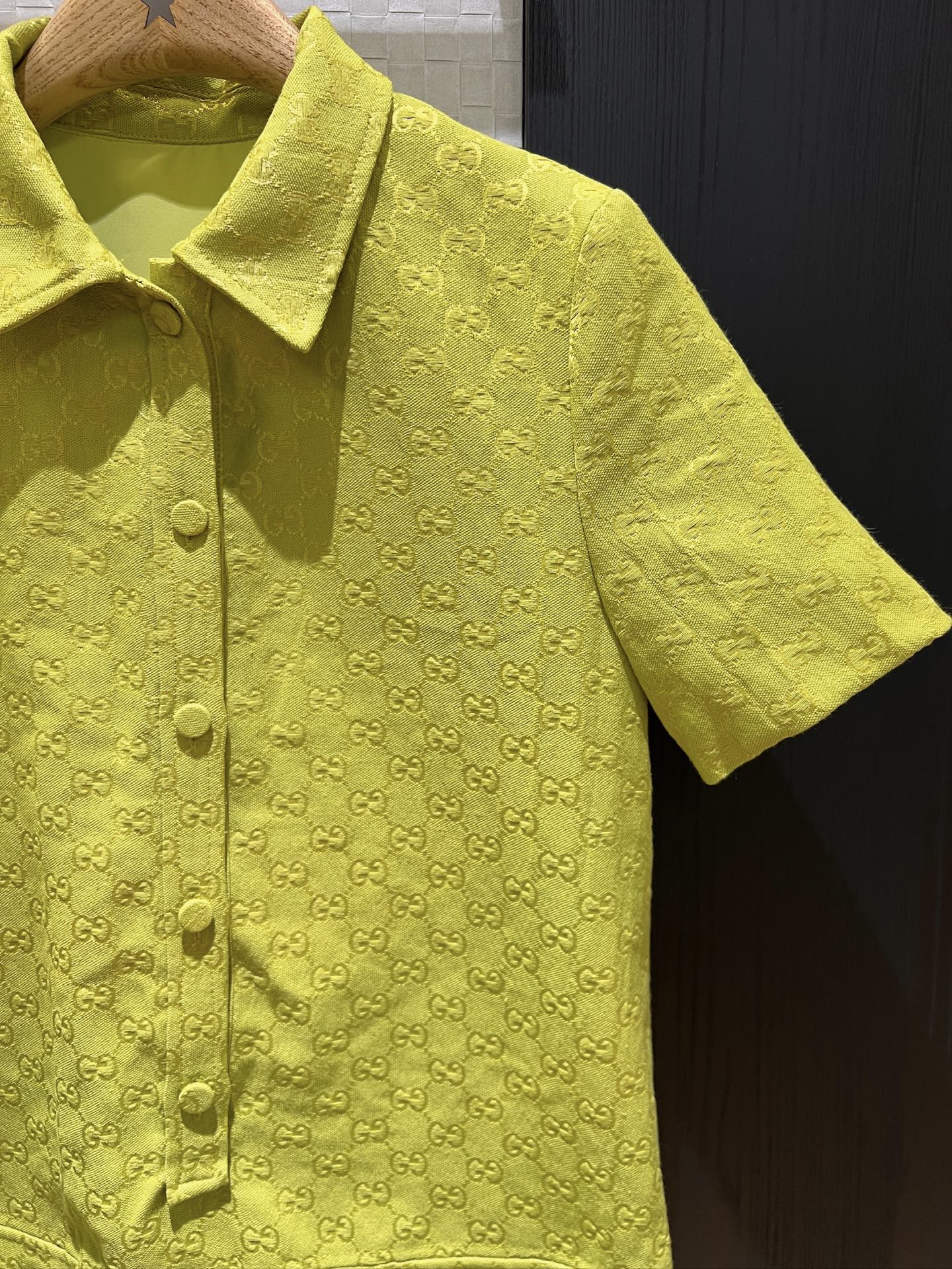 Gucci Jumpsuit Short Avocado Green Polyester Fiber