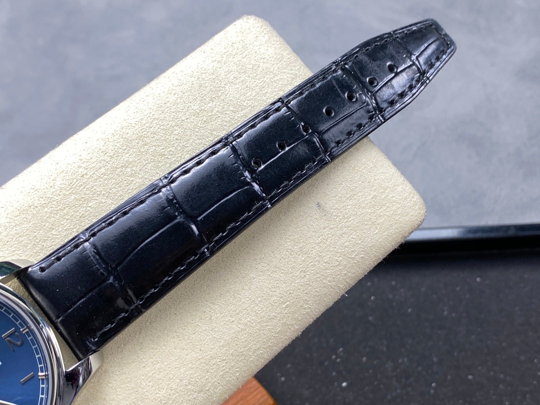 IWC Portuguese 40.4mm Dark Blue Dial Steel Case Crocodile Leather Strap