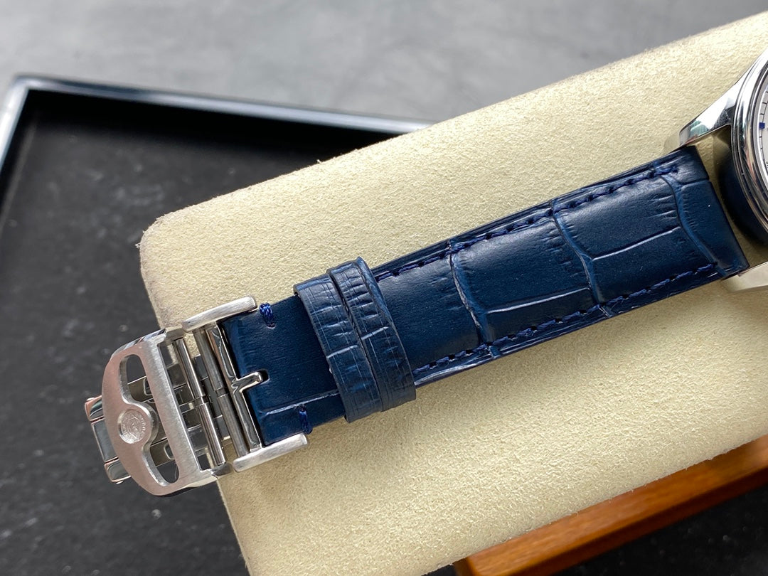 IWC Portuguese 40.4mm Cream Dial Blue Numerals Crocodile Leather