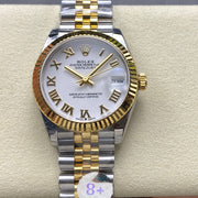 Datejust 31mm Yellow Gold Steel White Dial