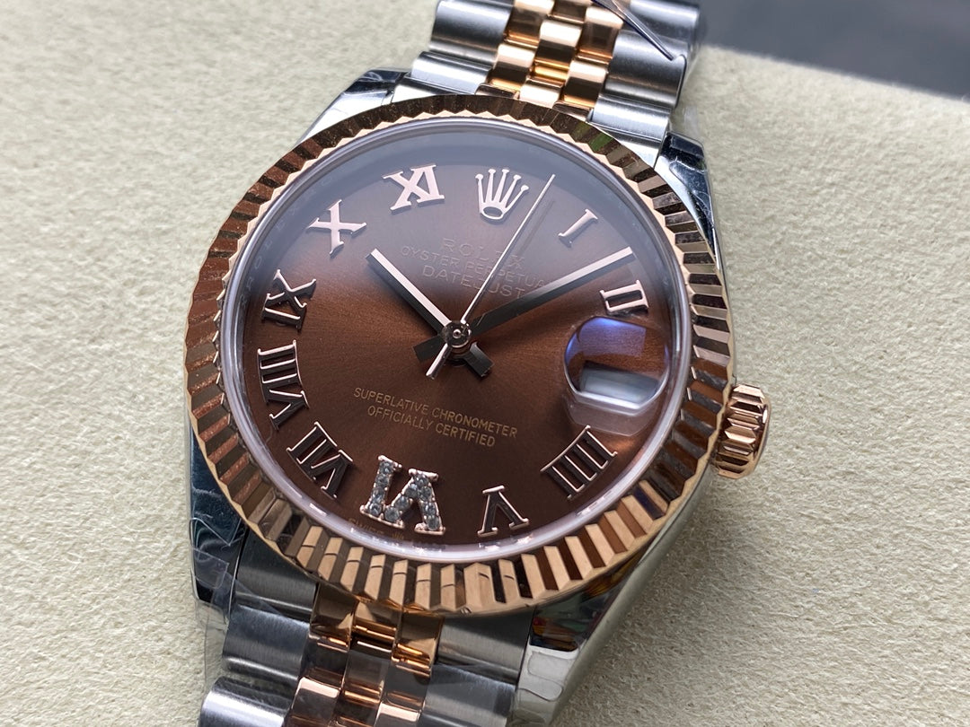 Rolex Datejust 31mm Pink Gold Chocolate Dial 278271