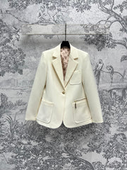 LV 25 Flower Vest White Polyamide Wool