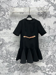 LV 25 Dress Black Polyester