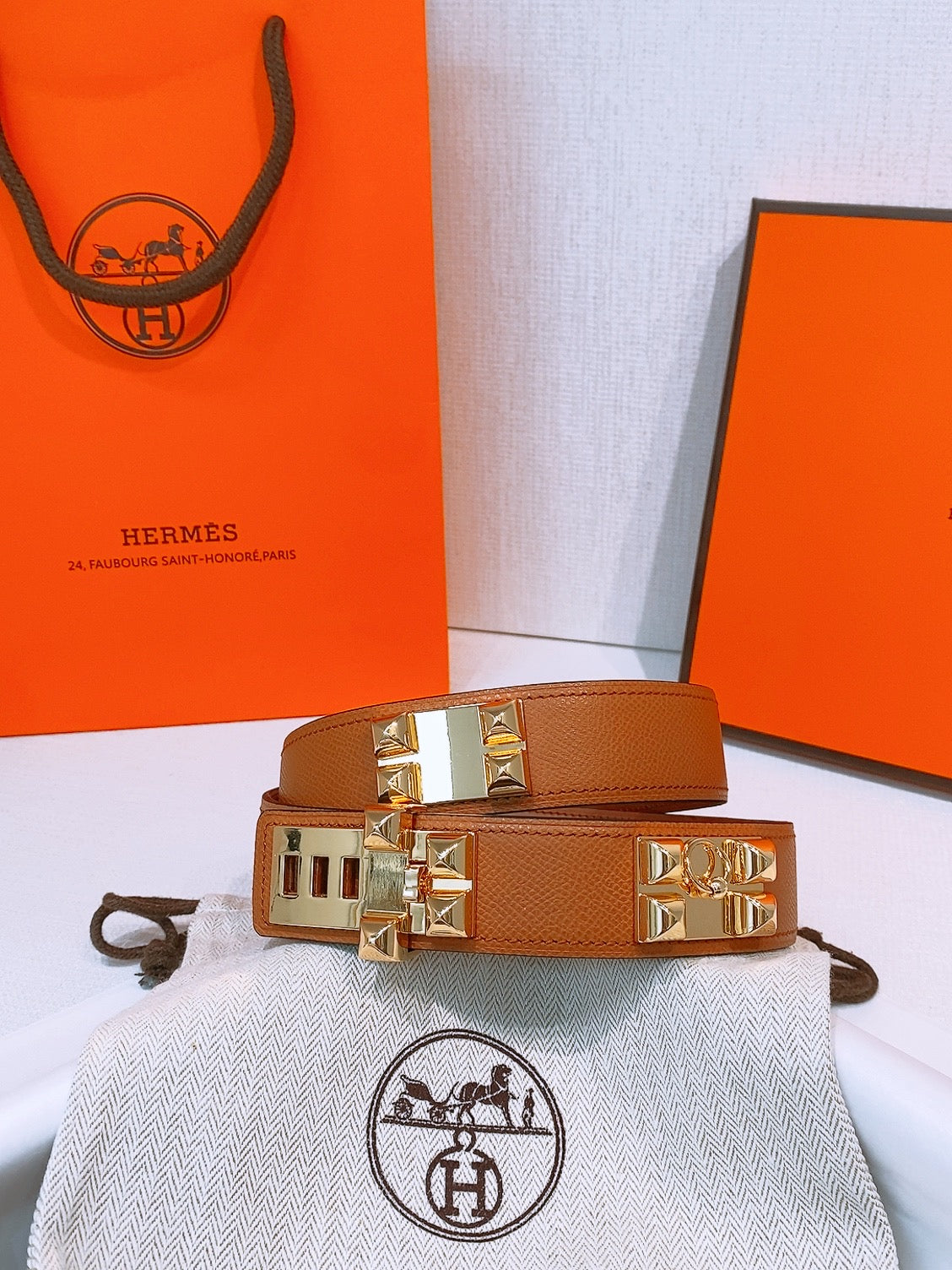 Hermes 2026 Collier De Chien Belt 32mm Leather