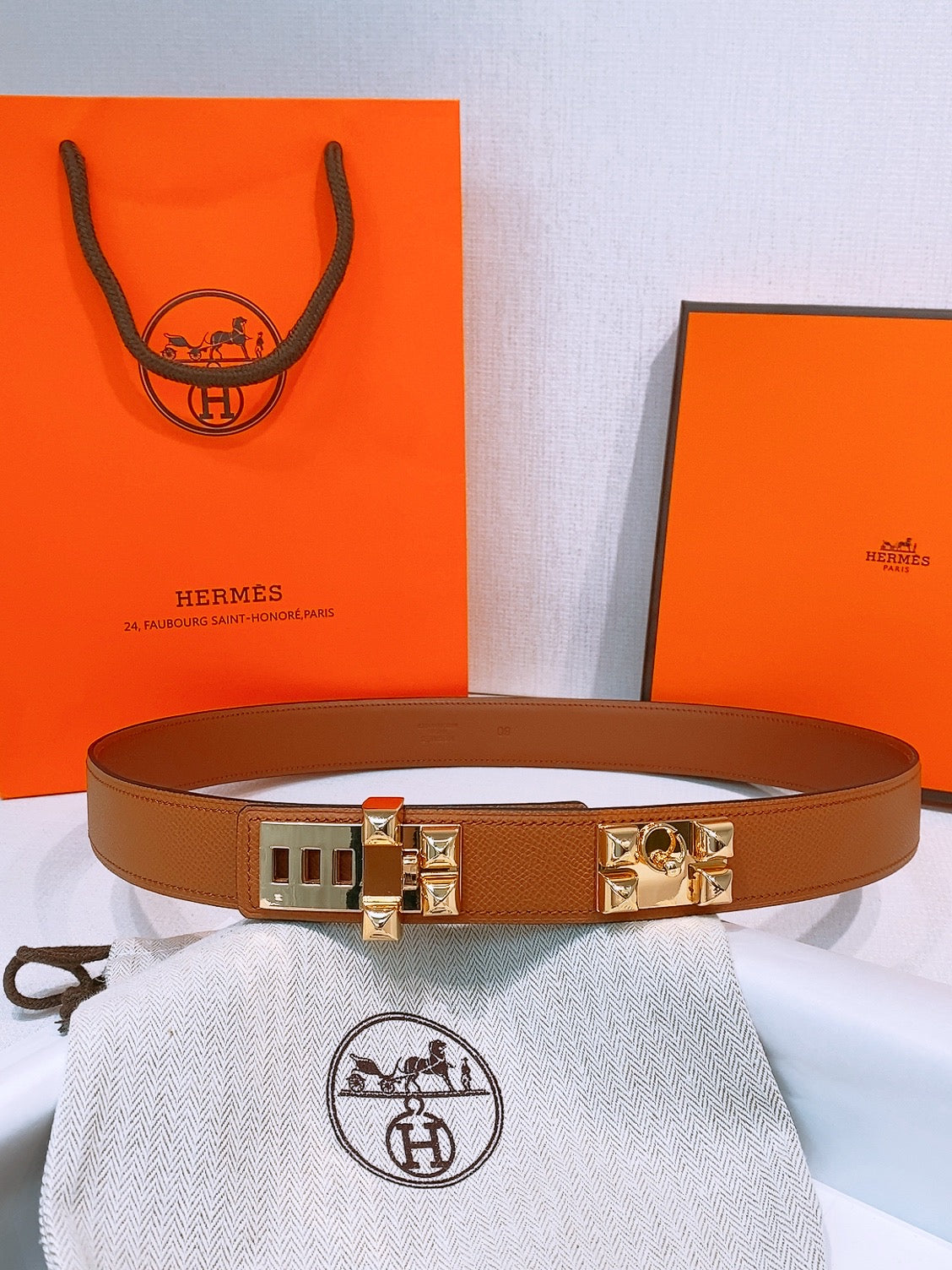 Hermes 2026 Collier De Chien Belt 32mm Leather