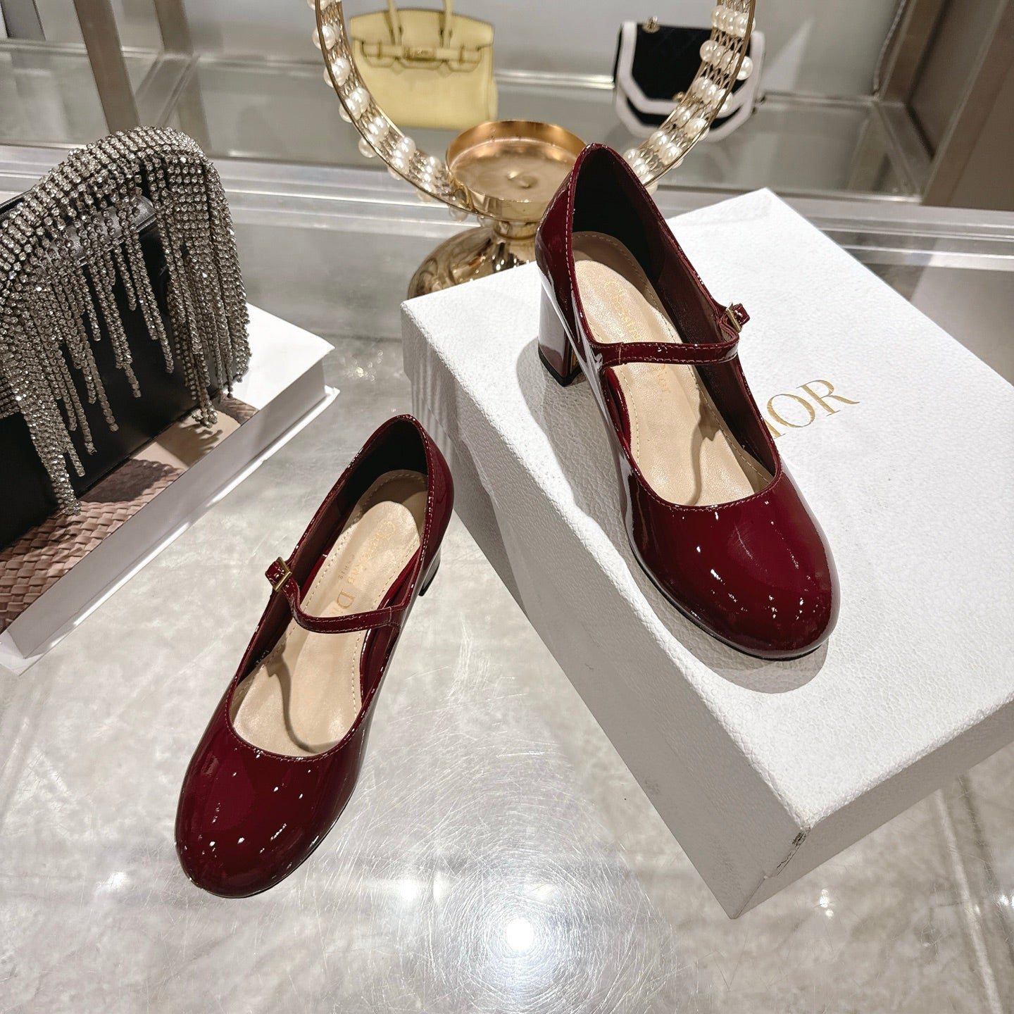 CD 26 Lolita High-Heeled 40 Red Patent Leather 592217