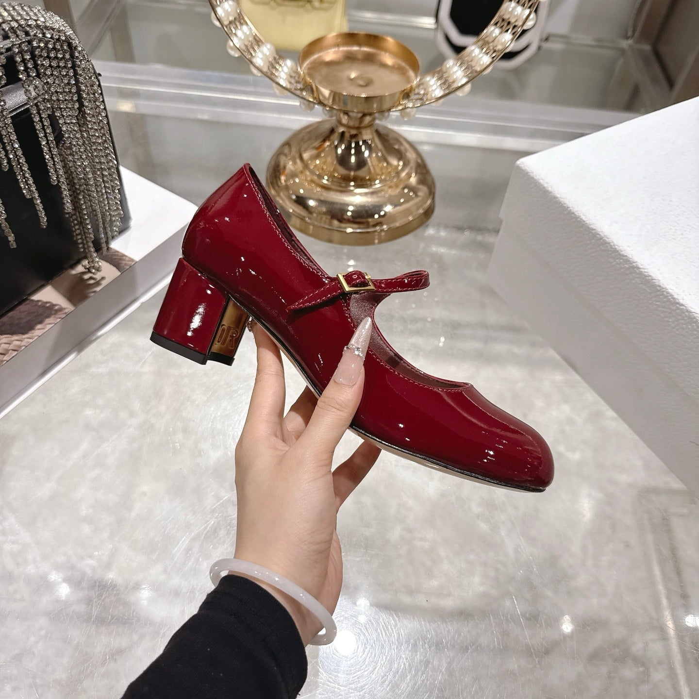 CD 26 Lolita High-Heeled 40 Red Patent Leather 592217