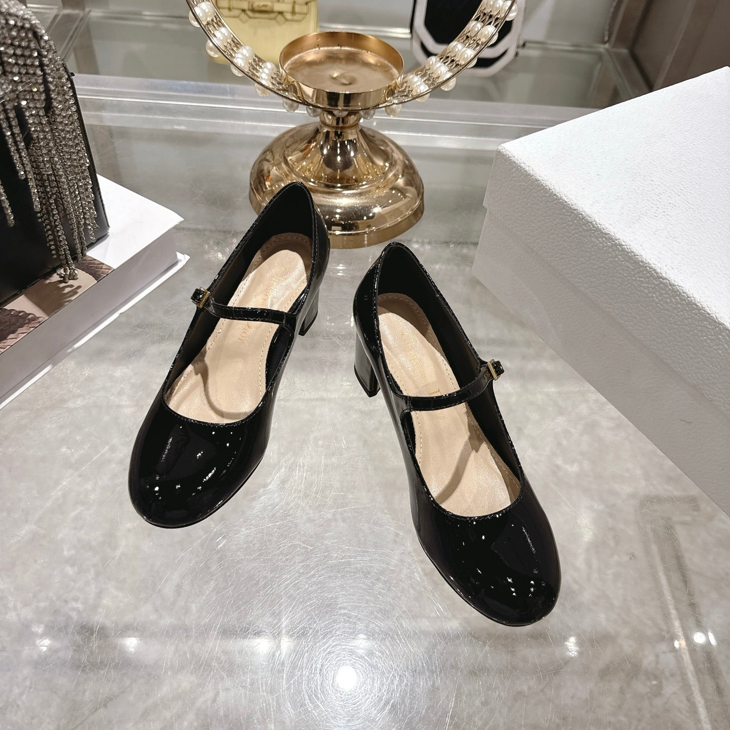 CD  26 Lolita High-Heeled 40 Black Patent Leather 592220