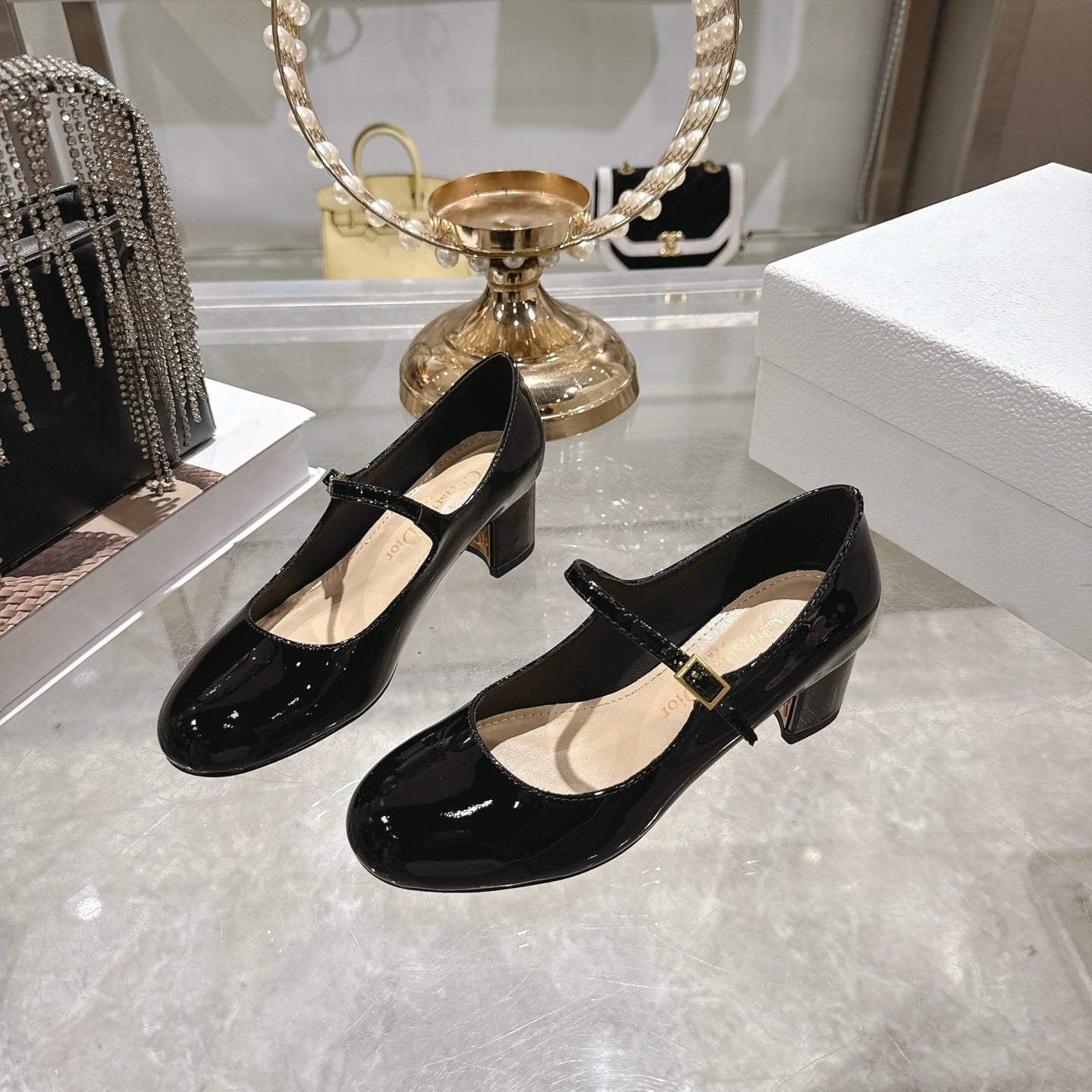 CD  26 Lolita High-Heeled 40 Black Patent Leather 592220