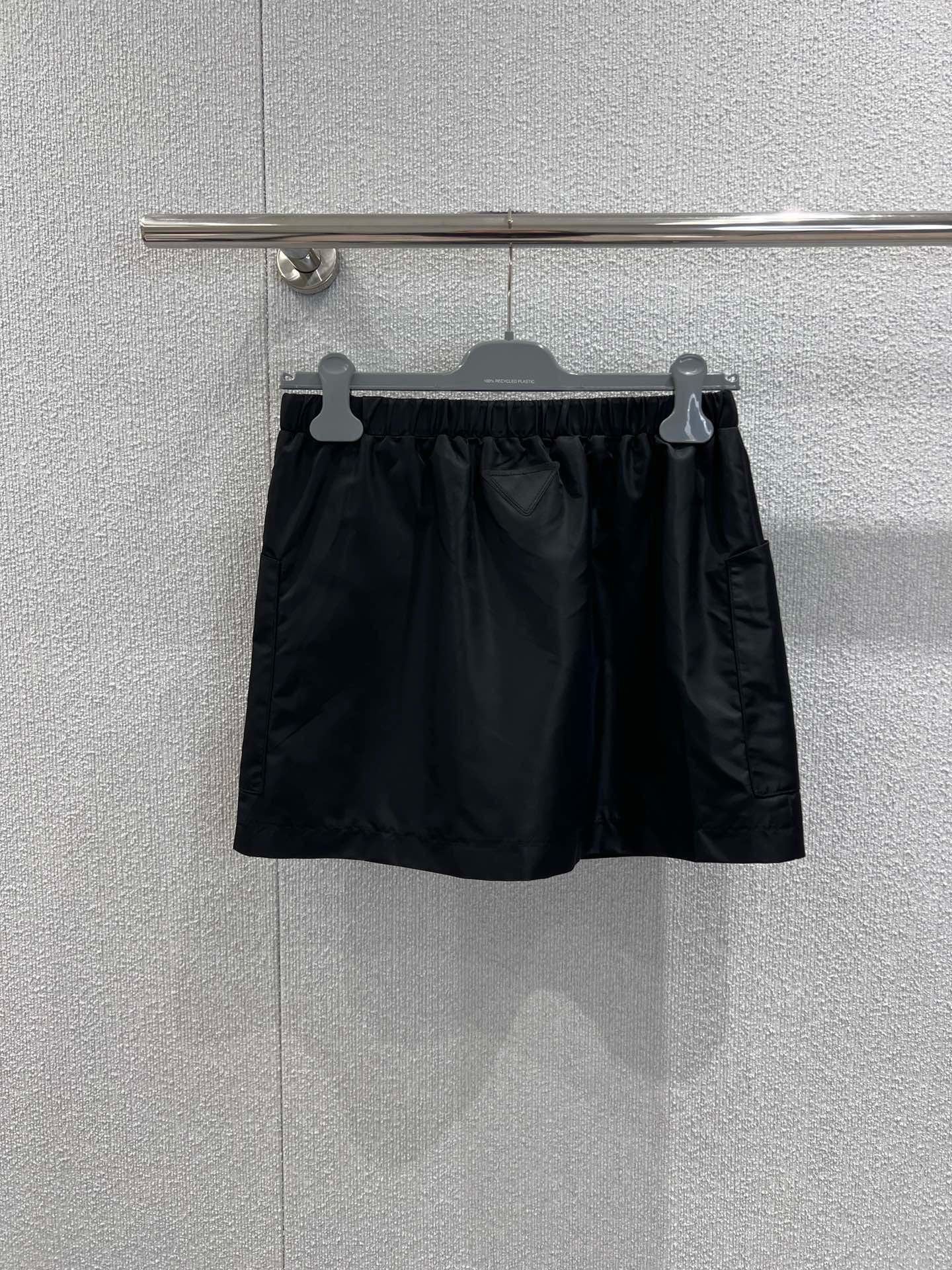 Prada 2026 Short Skirt Black Polyamide 399153