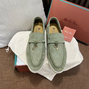 LP Unisex Summer Charms Walk Loafer Basil Green Suede Goatskin