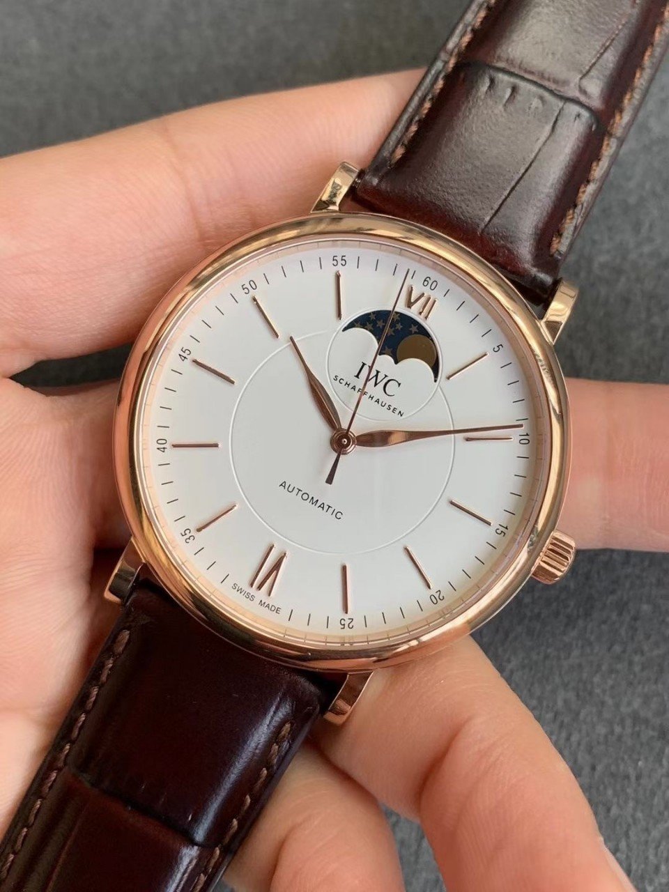 PORTOFINO AUTOMATIC MOONPHASE 40MM WHITE DIAL